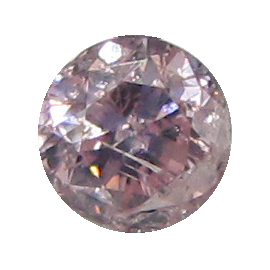 0.25 ct Round Diamond : Fancy Pink / I2