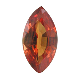 0.76 ct Deep Rich Orange Marquise Natural Sapphire