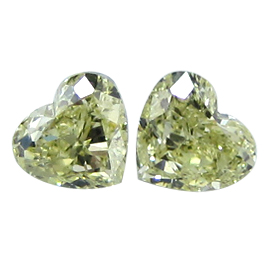 0.45 ct Heart Shape Diamond : Fancy Yellow / VS1