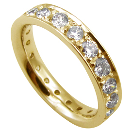 18K Yellow Gold Band : 2.00 cttw Diamonds