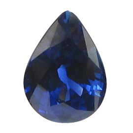 1.36 ct Pear Shape Blue Sapphire : Rich Royal Blue