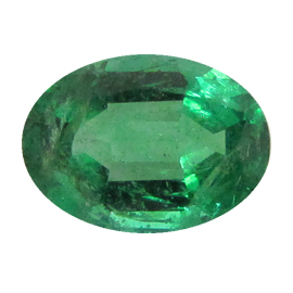 0.85 ct Oval Emerald : Fine Grass Green