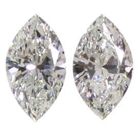 1.03 cttw Pair of Marquise Diamonds : G / VS1
