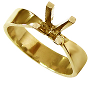 18K Yellow Gold Setting