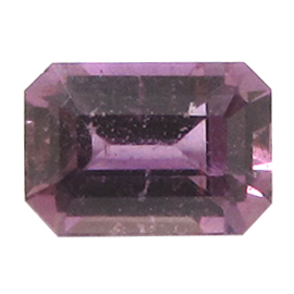 1.15 ct Emerald Cut Pink Sapphire : Violet Pink