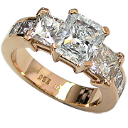 18K Rose Gold 3.00cttw Diamond Ring