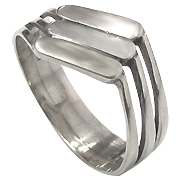 14K White Gold Band