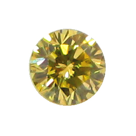 0.30 ct Round Diamond : Fancy Intense Yellow / SI1