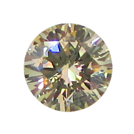 0.67 ct Round Diamond : Fancy Light Yellow / SI1