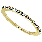 18K Yellow Gold 0.17cttw Diamond Band