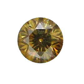 0.46 ct Round Diamond : Fancy Dark Yellow Green / SI2