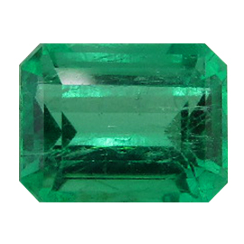 2.62 ct Emerald Cut Emerald : Fine Grass Green