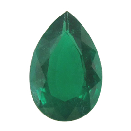 4.90 ct Pear Shape Emerald : Green