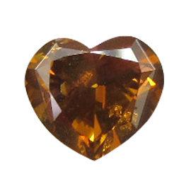 2.00 ct Heart Shape Diamond : Fancy Deep Brownish Yellowish Orange  / I1