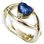 18K Yellow Gold 2.00ct Sapphire Ring