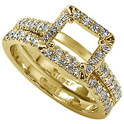 18K Yellow Gold 0.50cttw Diamond Setting