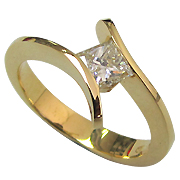 18K Yellow Gold 0.40ct Diamond Ring