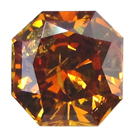 1.11 ct Radiant Diamond : Fancy Deep Yellowish Orange / I1