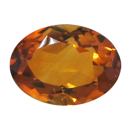 3.55 ct Orangish Yellow Oval Natural Citrine