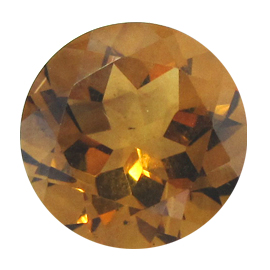 9.24 ct Round Citrine : Golden Orange