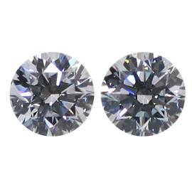 1.05 cttw Pair of Round Diamonds : D / VS2