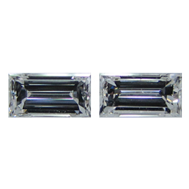 0.86 cttw Pair of Baguette Diamonds : I / VS1