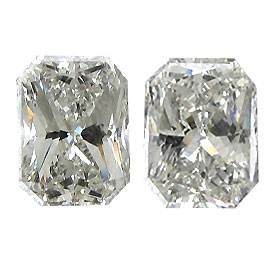 2.01 cttw Pair of Radiant Diamonds : I / SI1