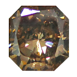 1.03 ct Radiant Diamond : Fancy Dark Brown / SI1