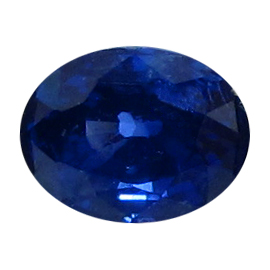 0.58 ct Oval Blue Sapphire : Royal Blue