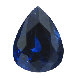 1.74 ct Pear Shape Sapphire : Deep Rich Blue
