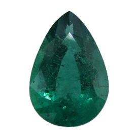 1.38 ct Rich Green Pear Shape Natural Emerald
