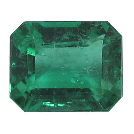 1.27 ct Emerald Cut Emerald : Rich Green