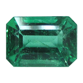 1.45 ct Emerald Cut Emerald : Rich Green