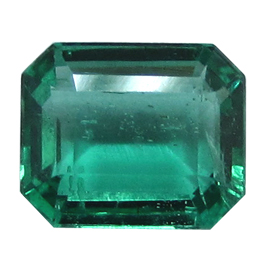 1.40 ct Fine Green Natural Emerald Cut Natural Emerald