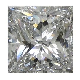 1.50 ct Princess Cut Natural Diamond : G / SI1