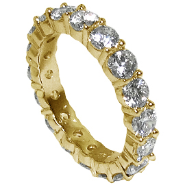 18K Yellow Gold Band : 3.00 cttw Diamonds