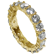 18K Yellow Gold 3.00cttw Diamond Band