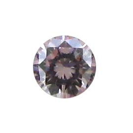 0.08 ct Round Diamond : Fancy Purplish Pink / SI1