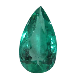 2.07 ct Pear Shape Emerald : Fine Green