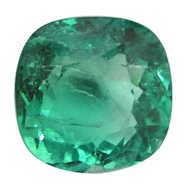 1.71 ct Cushion Cut Emerald : Fine Green