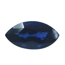 0.24 ct Marquise Blue Sapphire : Deep Royal Blue