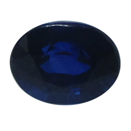 0.45 ct Deep Royal Blue Oval Natural Blue Sapphire