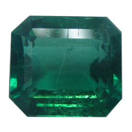 9.03 ct Deep Rich Green Natural Emerald Cut Natural Emerald