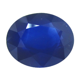 12.02 ct Oval Blue Sapphire : Deep Blue