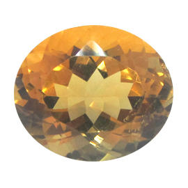 20.08 ct Oval Citrine : Golden Yellow