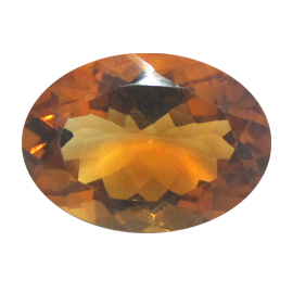 4.99 ct Oval Citrine : Golden Orange