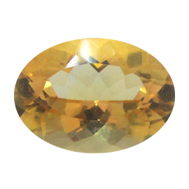 11.82 ct Oval Citrine : Orangish Yellow