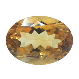 6.66 ct Oval Citrine : Golden Yellow