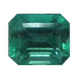 1.58 ct Rich Green Natural Emerald Cut Natural Emerald