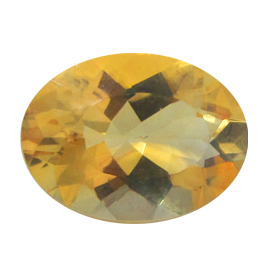 10.70 ct Soft Yellow Oval Natural Citrine